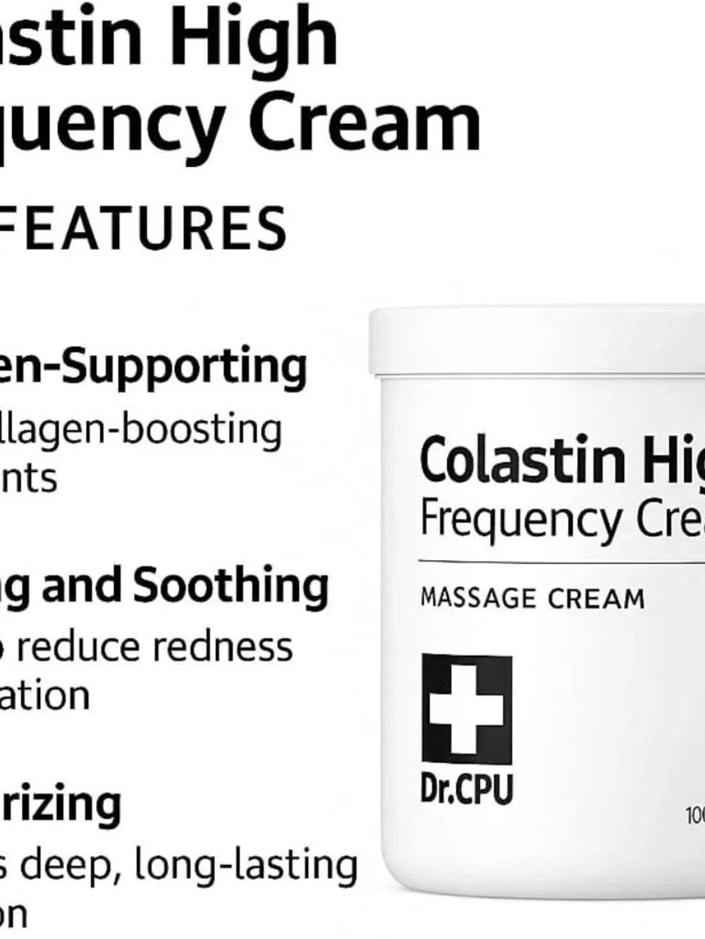 Dr. CPU Collastin High Frequency Cream 1000ml – Professional RF Massage Cream